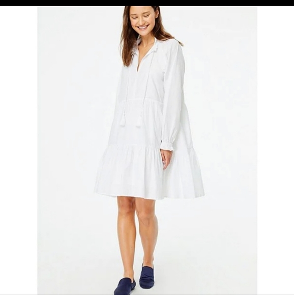 Roberta Roller Rabbit Dresses & Skirts - Roller RabbitJanni Tie V-Neck Long Sleeve Ruffle Cuff Waistless Tiered Dress